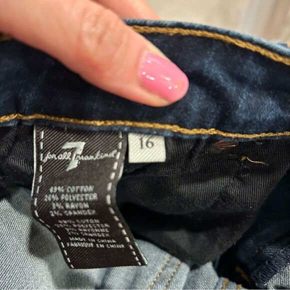 7 For All Mankind Paxtyn skinny jeans Sz. 16 - Picture 7 of 9